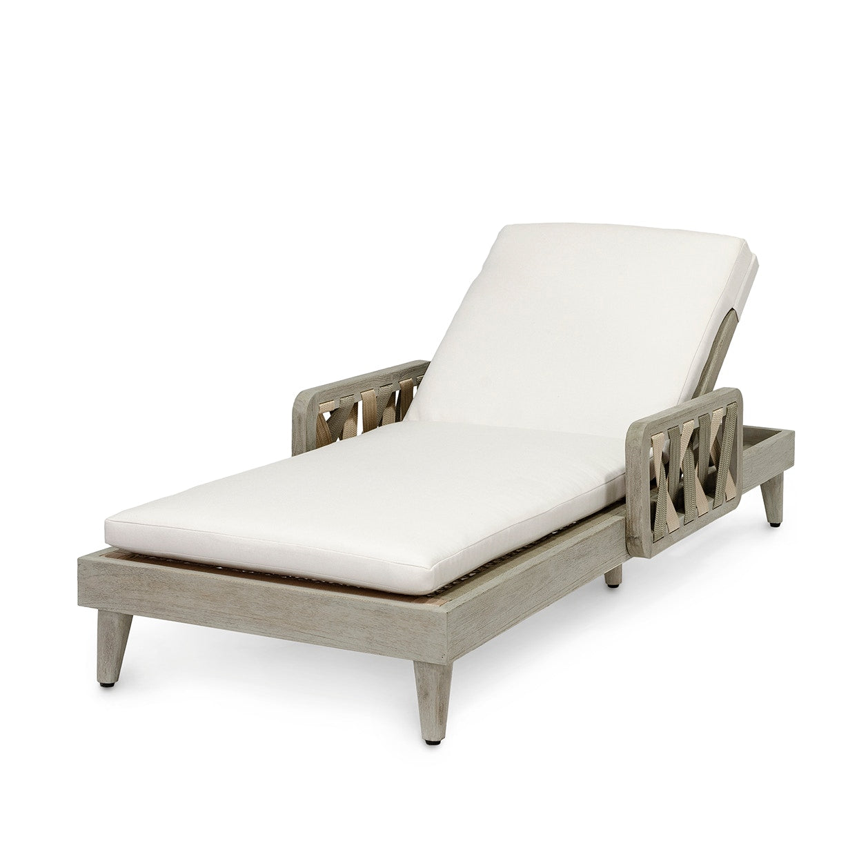 Palecek Furniture I/O SAILCLOTH SALT 64 / Motor Freight - Rate TBQ Palecek Boca Outdoor Chaise Lounge