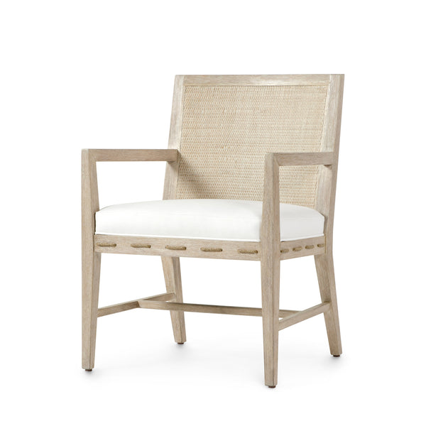 Palecek Furniture I/O SAILCLOTH SALT 64 / Motor Freight - Rate TBQ Palecek Brentwood Arm Chair