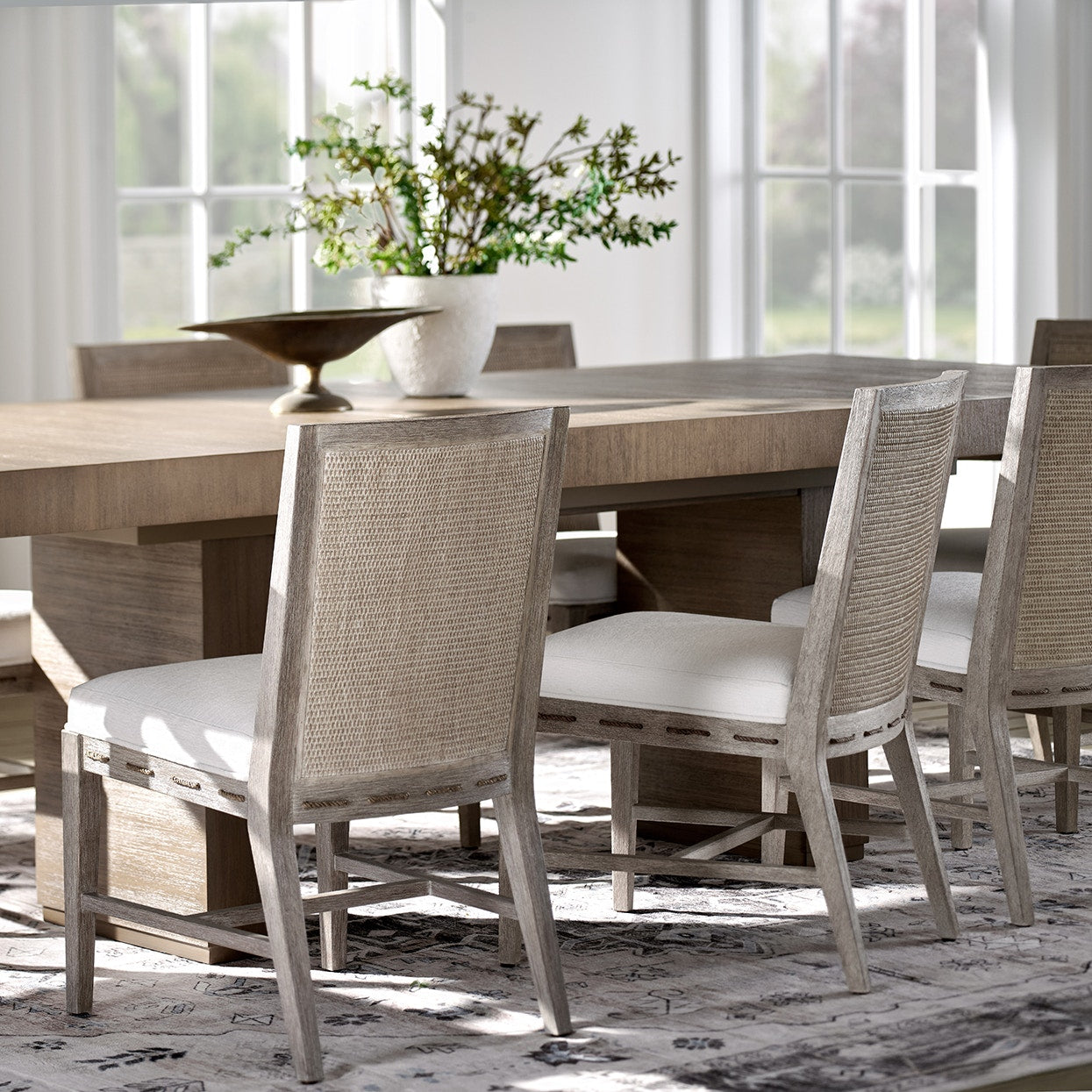Palecek Furniture I/O SAILCLOTH SALT 64 / Motor Freight - Rate TBQ Palecek Brentwood Side Chair