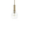 Palecek Lighting Palecek Bronson Glass Pendant, Brass
