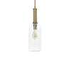 Palecek Lighting Palecek Bronson Glass Pendant Long, Brass