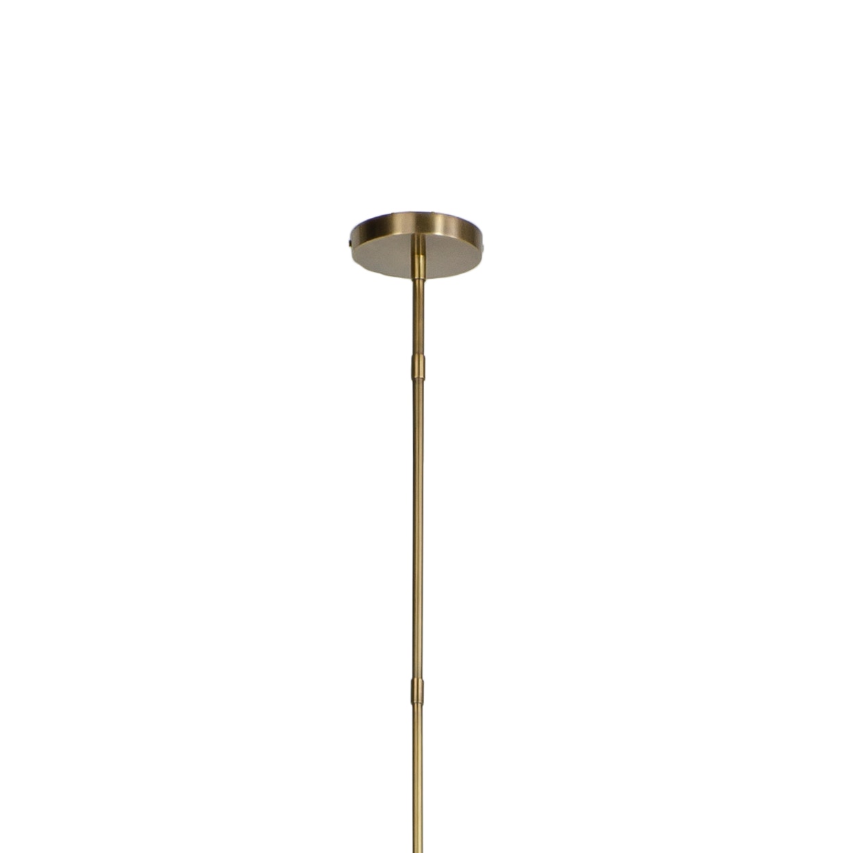 Palecek Lighting Palecek Bronson Glass Pendant Wide, Brass
