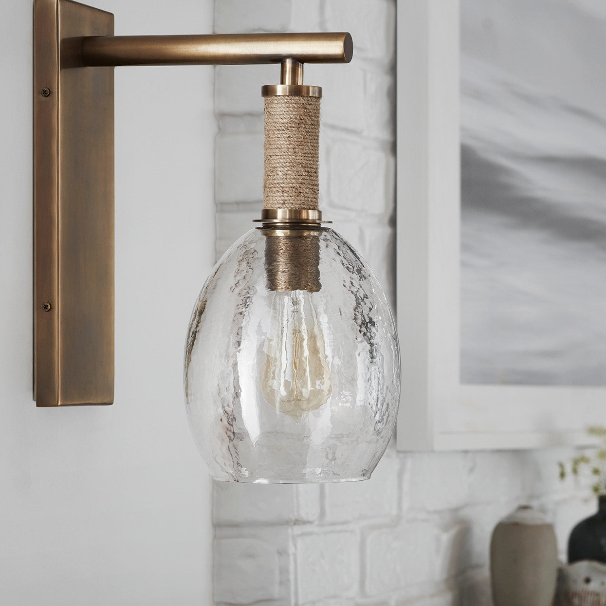 Palecek Lighting Palecek Bronson Sconce, Brass