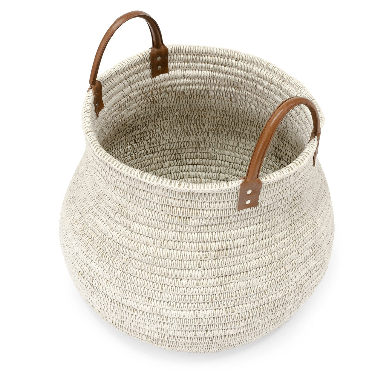 Palecek Home Decor Palecek Cairo Basket White Large