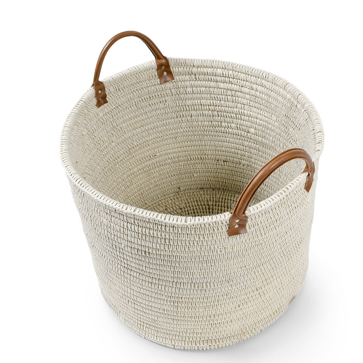 Palecek Home Decor Default Title / Motor Freight - Rate TBQ Palecek Cairo Planter Basket White