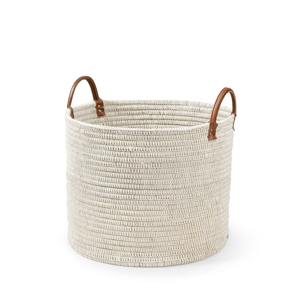 Palecek Home Decor Default Title / Motor Freight - Rate TBQ Palecek Cairo Planter Basket White
