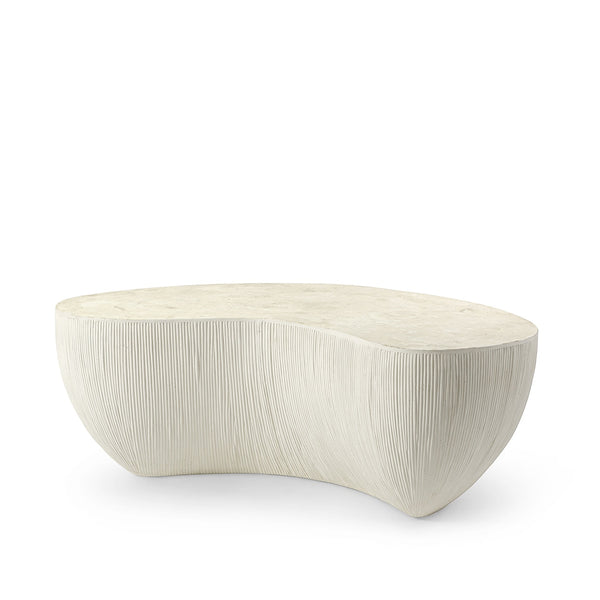 Palecek Furniture Default Title / Motor Freight - Rate TBQ Palecek Calanova Outdoor Coffee Table Large, White
