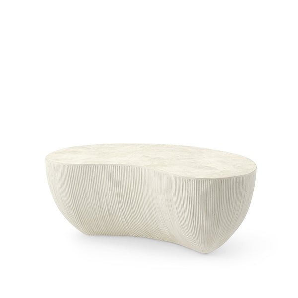 Palecek Furniture Default Title / Motor Freight - Rate TBQ Palecek Calanova Outdoor Coffee Table Small, White