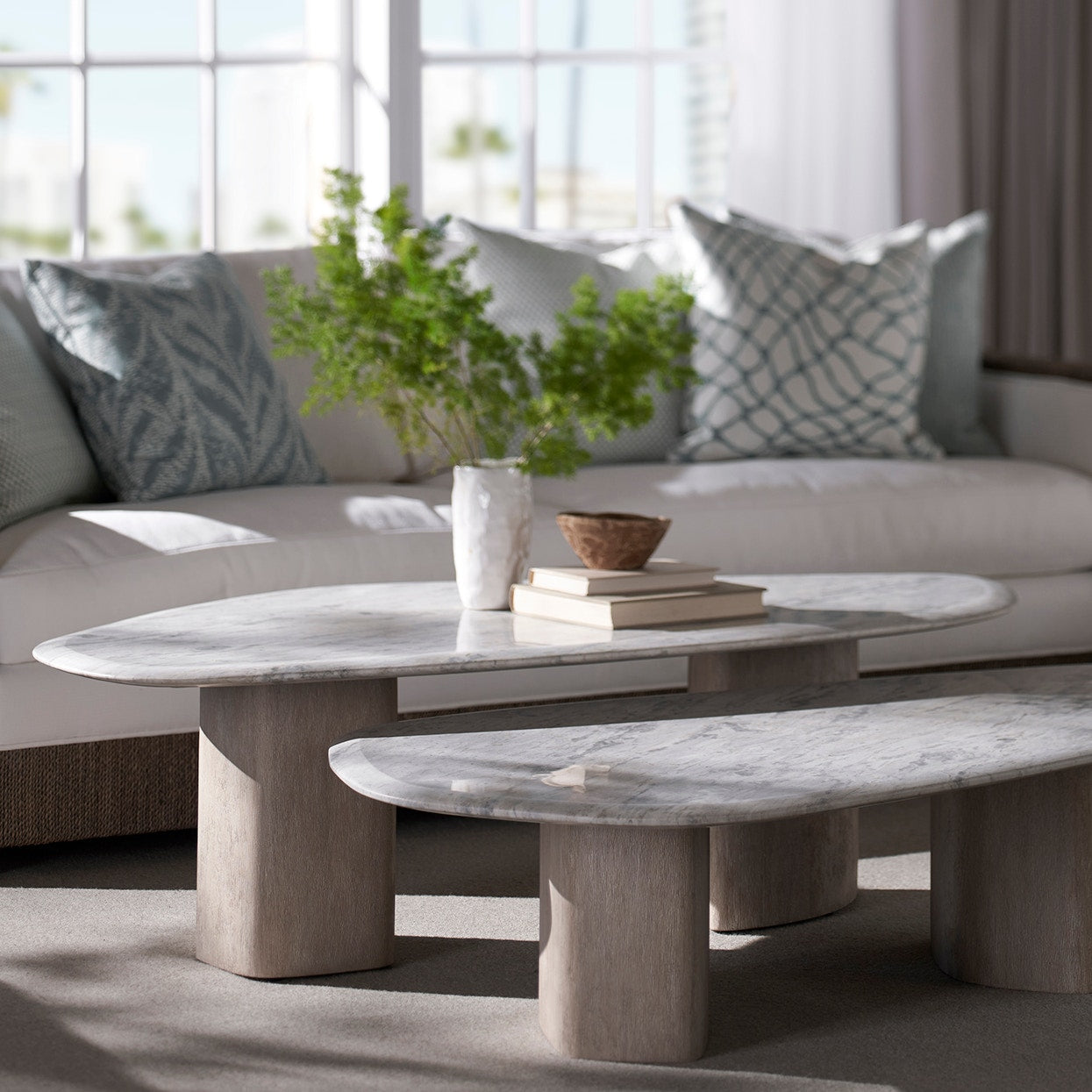 Palecek Furniture Default Title / Motor Freight - Rate TBQ Palecek Caleb Coffee Table Short Grey