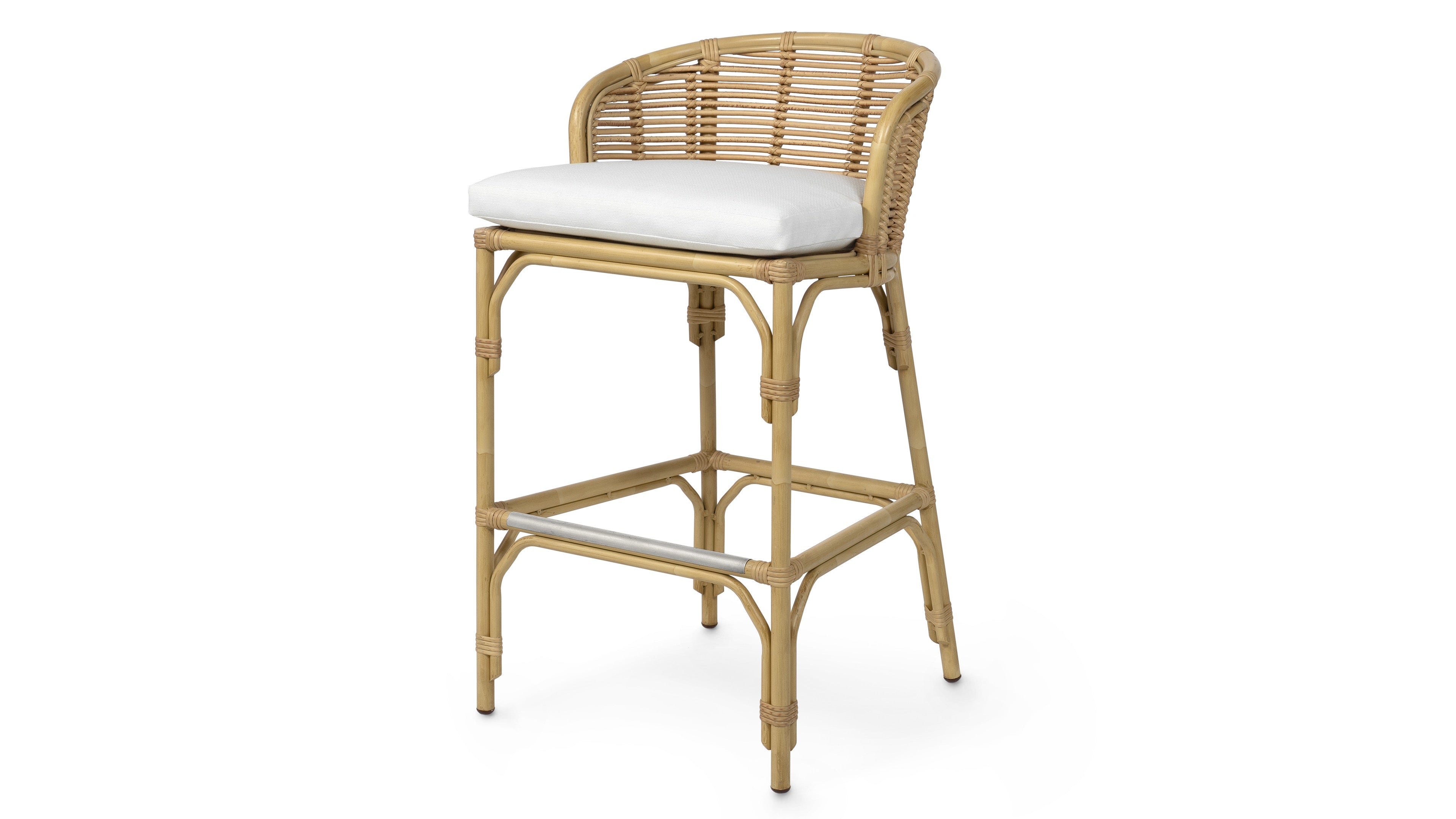 Palecek Furniture I/O ARCTIC 6K / Motor Freight - Rate TBQ Palecek Camino Outdoor 30" Barstool, Natural