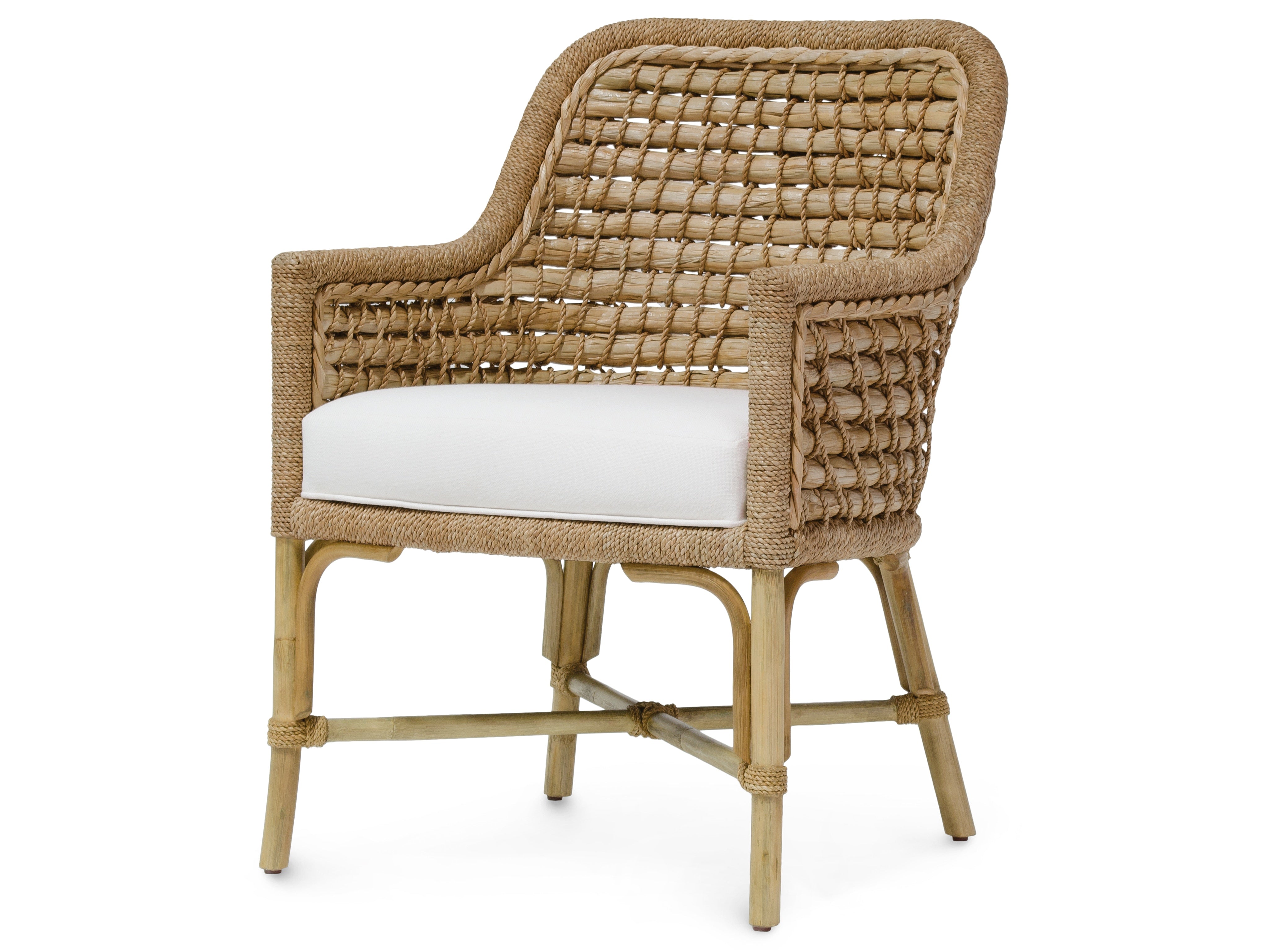 Palecek Furniture I/O SAILCLOTH SALT 64 / Motor Freight - Rate TBQ Palecek Capitola Arm Chair, Natural