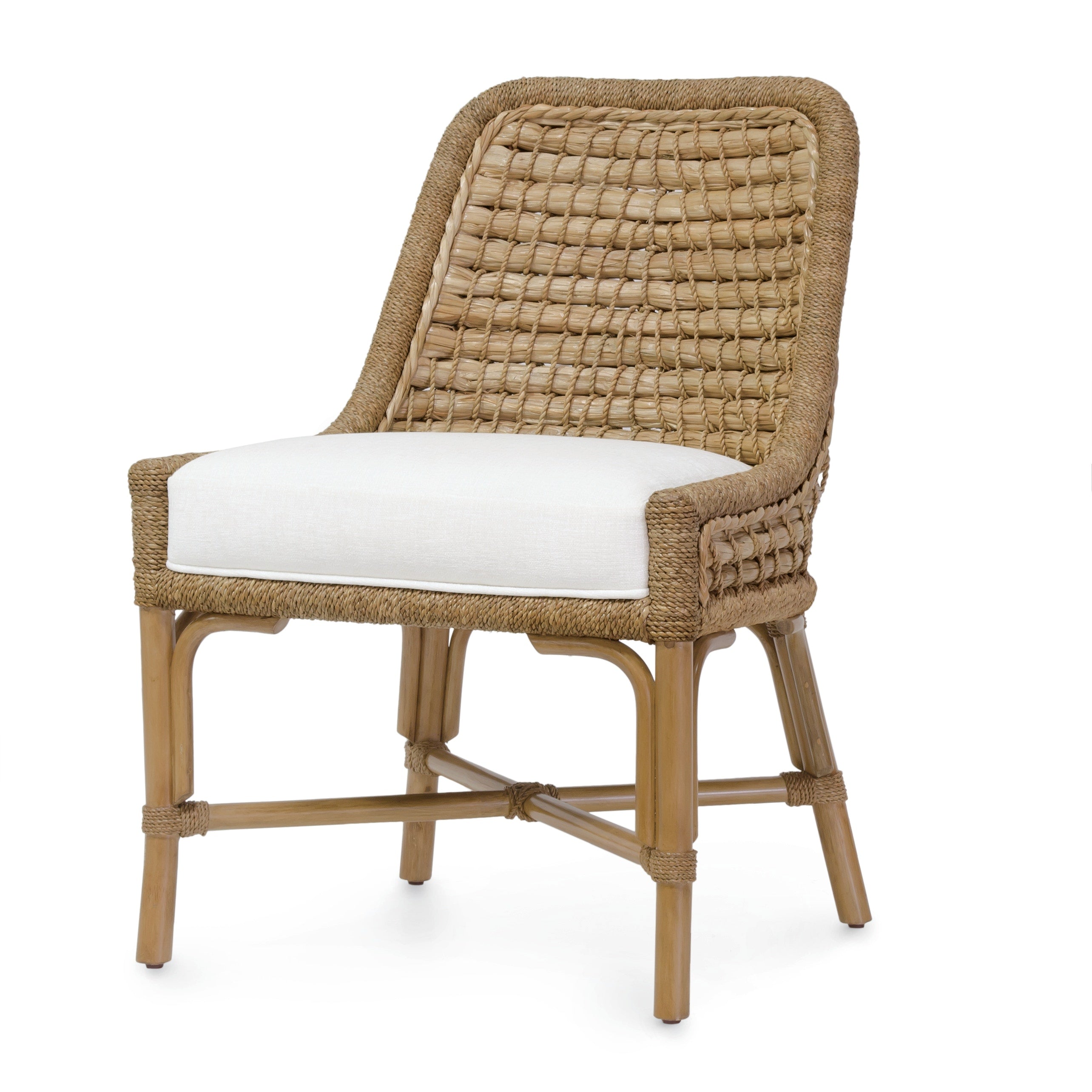 Palecek Furniture I/O SAILCLOTH SALT 64 / Motor Freight - Rate TBQ Palecek Capitola Side Chair, Natural