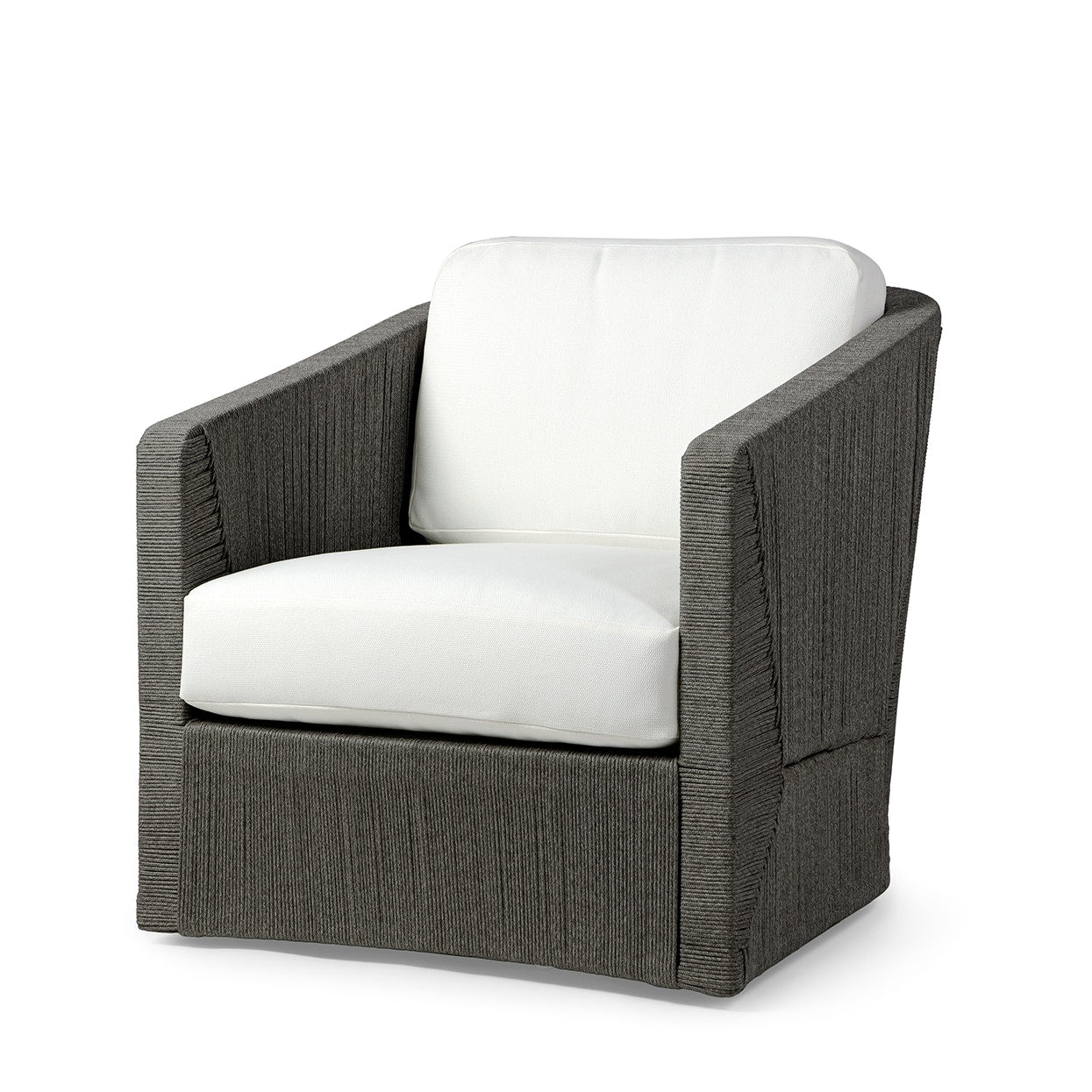 Palecek Furniture I/O BASKET WEAVE 4J / Motor Freight - Rate TBQ Palecek Carmine Outdoor Swivel Lounge Chair, Coal