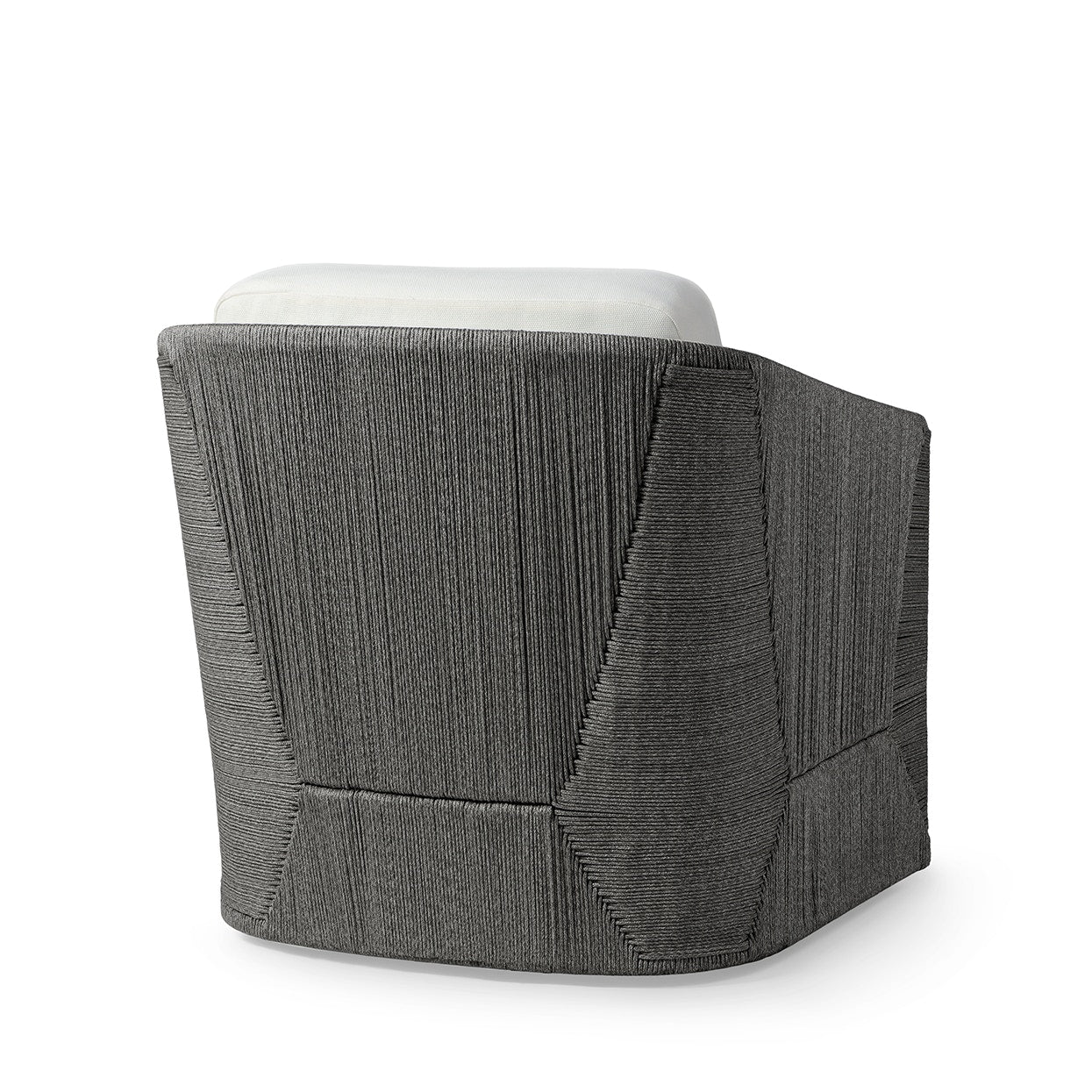 Palecek Furniture I/O BASKET WEAVE 4J / Motor Freight - Rate TBQ Palecek Carmine Outdoor Swivel Lounge Chair, Coal