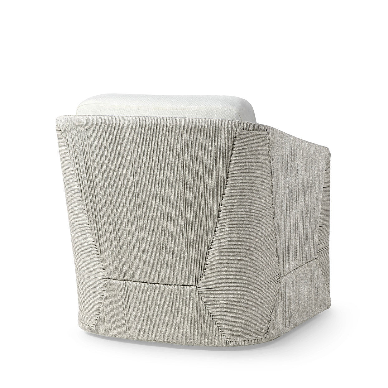 Palecek Furniture I/O BASKET WEAVE 4J / Motor Freight - Rate TBQ Palecek Carmine Outdoor Swivel Lounge Chair, Light Fog