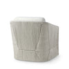 Palecek Furniture I/O BASKET WEAVE 4J / Motor Freight - Rate TBQ Palecek Carmine Outdoor Swivel Lounge Chair, Light Fog