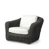 Palecek Furniture I/O BASKET WEAVE 4J / Motor Freight - Rate TBQ Palecek Carter Outdoor Swivel Lounge Chair, Black