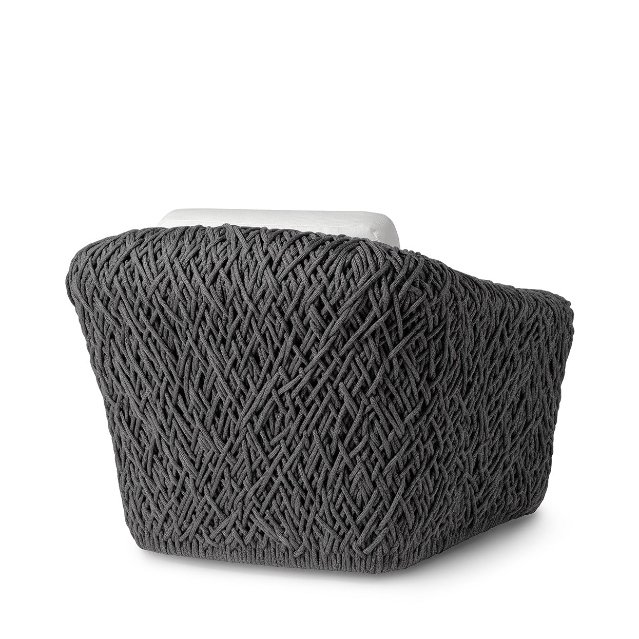 Palecek Furniture I/O BASKET WEAVE 4J / Motor Freight - Rate TBQ Palecek Carter Outdoor Swivel Lounge Chair, Black
