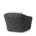 Palecek Furniture I/O BASKET WEAVE 4J / Motor Freight - Rate TBQ Palecek Carter Outdoor Swivel Lounge Chair, Black