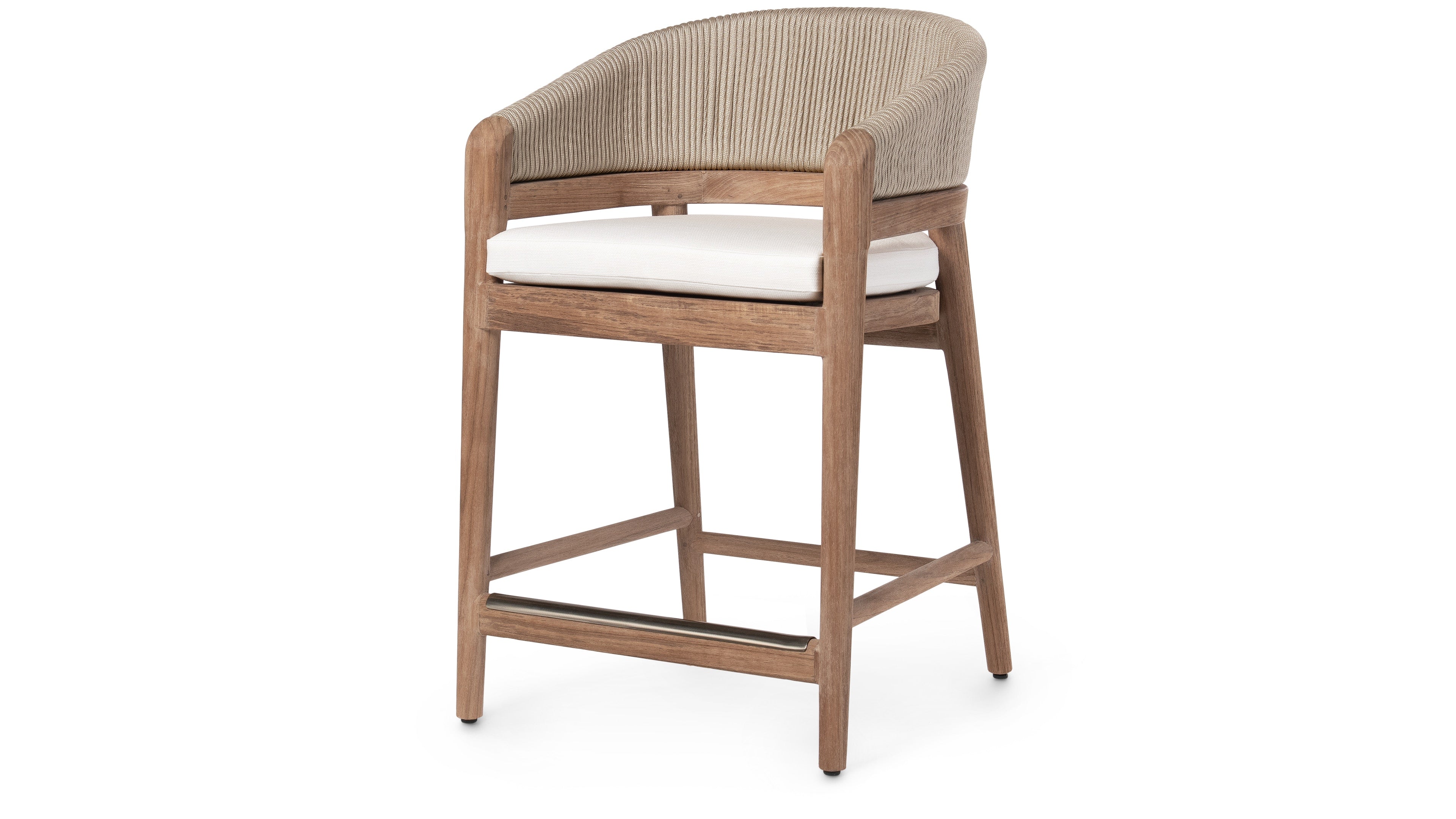 Palecek Furniture I/O ARCTIC 6K / Motor Freight - Rate TBQ Palecek Casey Outdoor 24" Counter Stool, Taupe