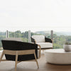Palecek Furniture I/O BASKET WEAVE 4J / Motor Freight - Rate TBQ Palecek Casey Outdoor Lounge Chair, Black