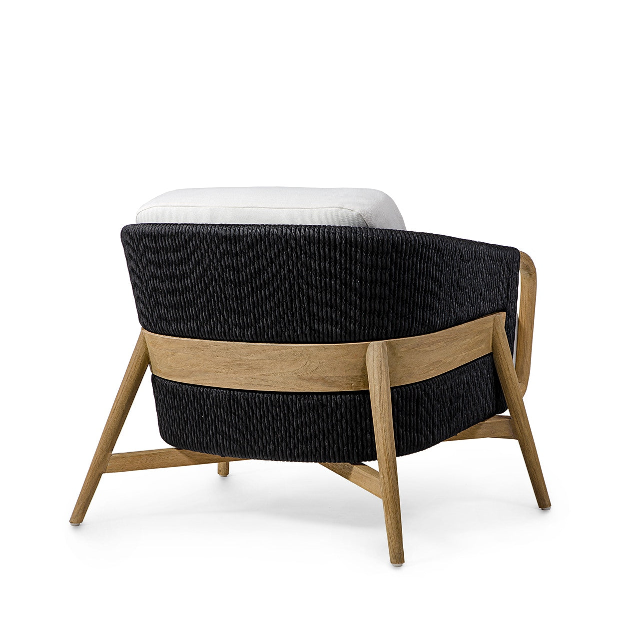 Palecek Furniture I/O BASKET WEAVE 4J / Motor Freight - Rate TBQ Palecek Casey Outdoor Lounge Chair, Black