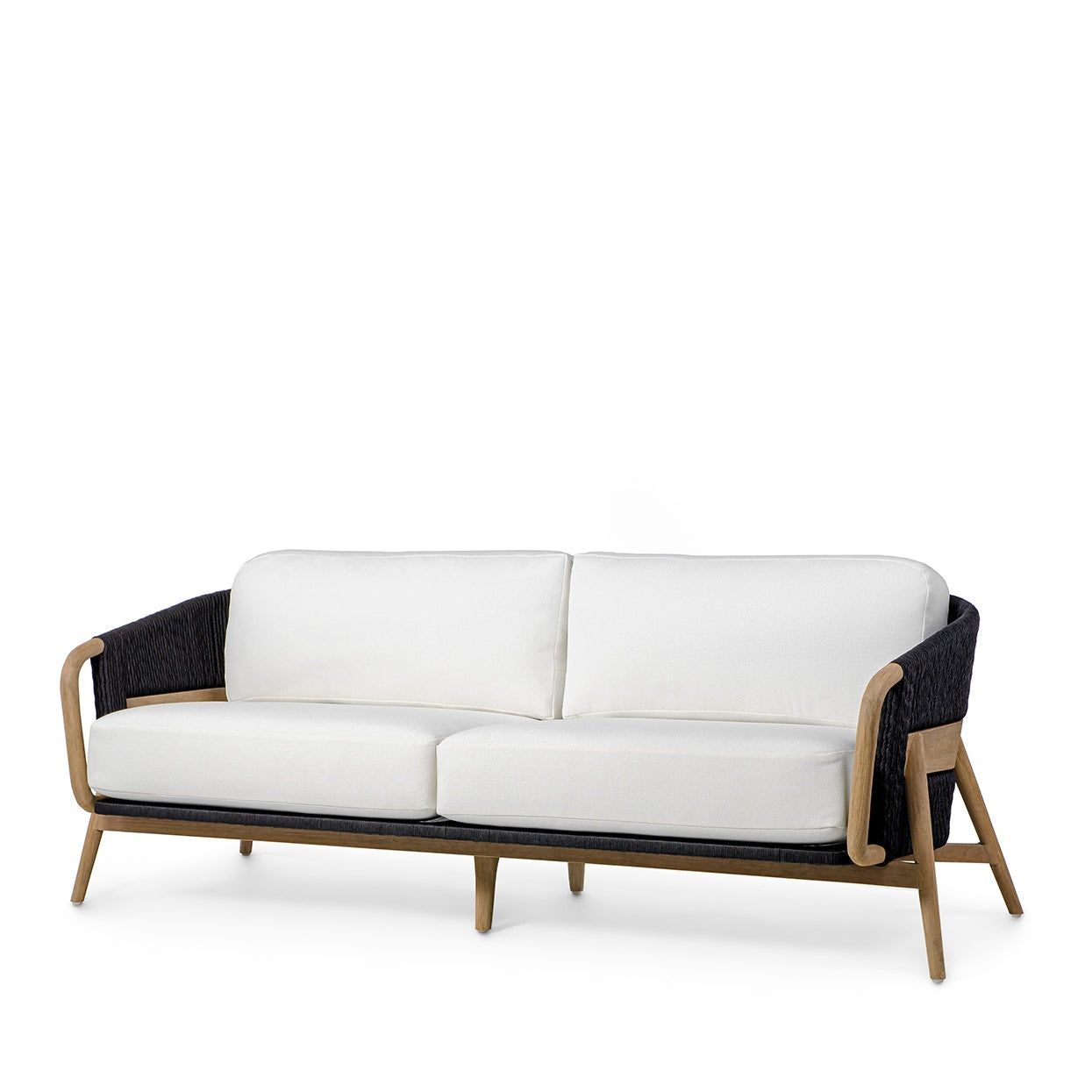 Palecek Furniture I/O BASKET WEAVE 4J / Motor Freight - Rate TBQ Palecek Casey Outdoor Sofa, Black
