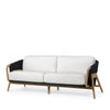 Palecek Furniture I/O BASKET WEAVE 4J / Motor Freight - Rate TBQ Palecek Casey Outdoor Sofa, Black