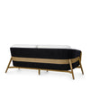 Palecek Furniture I/O BASKET WEAVE 4J / Motor Freight - Rate TBQ Palecek Casey Outdoor Sofa, Black