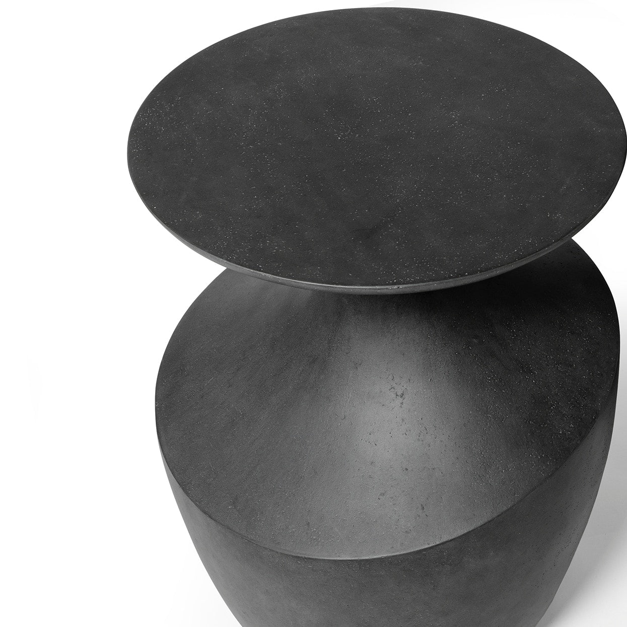 Palecek Furniture Palecek Chelsea Outdoor Side Table Short, Charcoal