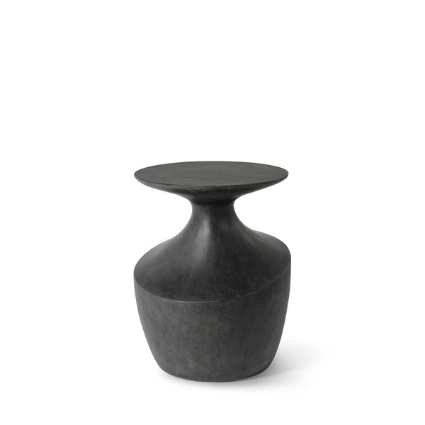 Palecek Furniture Palecek Chelsea Outdoor Side Table Short, Charcoal