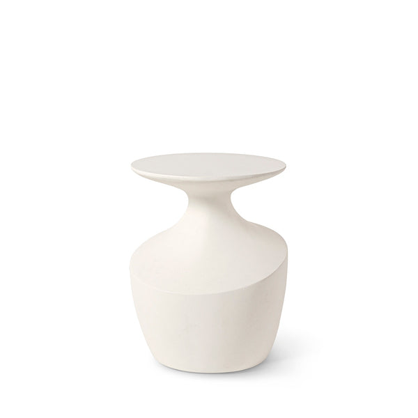 Palecek Furniture Palecek Chelsea Outdoor Side Table, Short, White