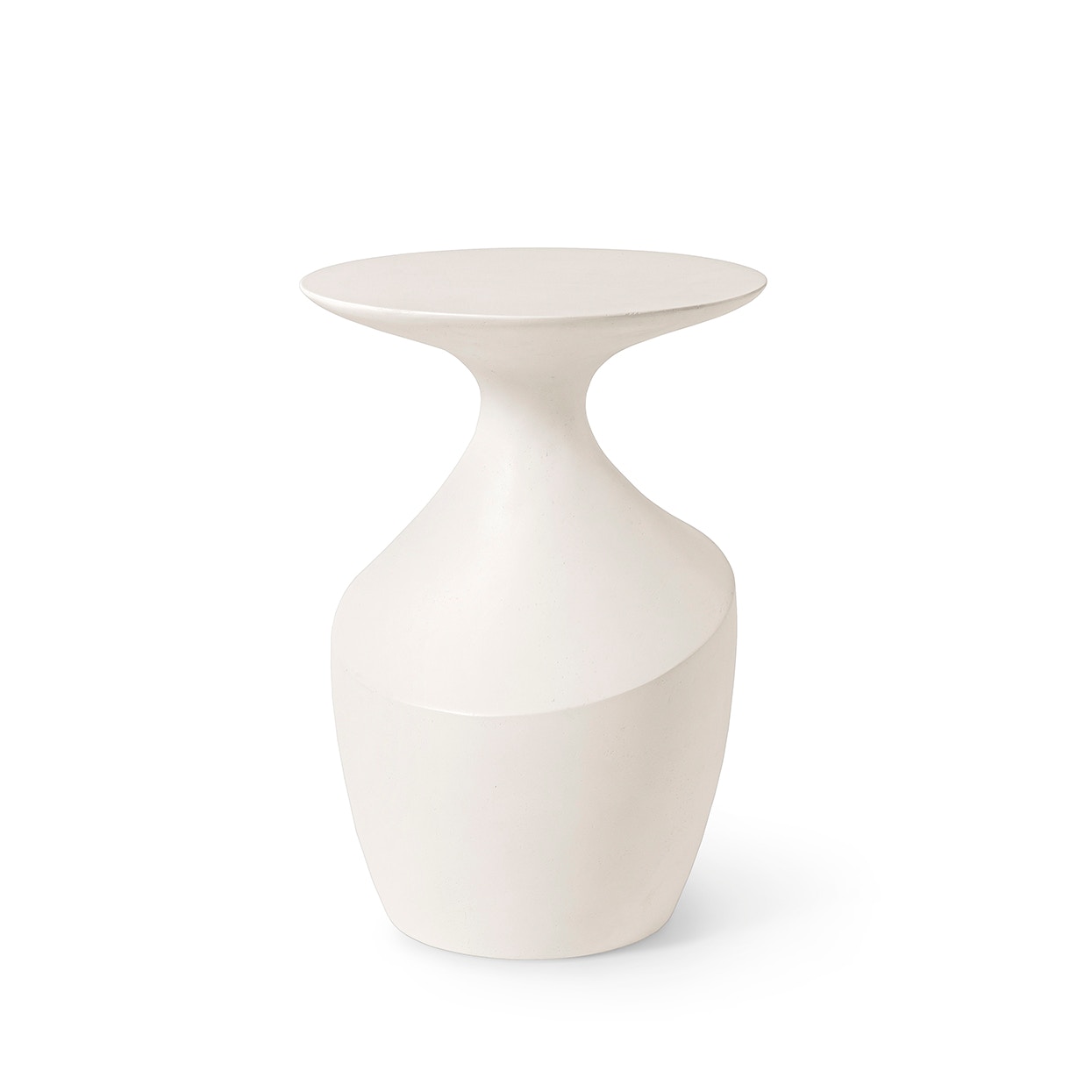 Palecek Furniture Palecek Chelsea Outdoor Side Table, Tall, White