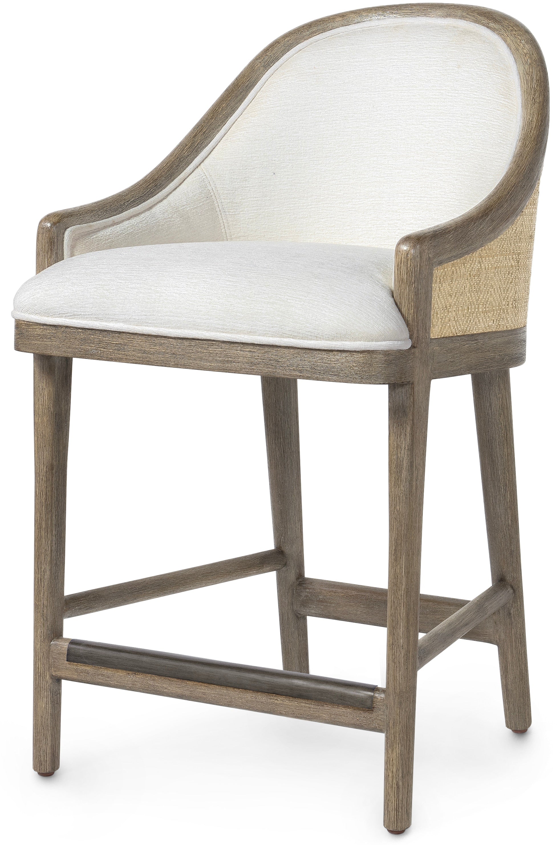 Palecek Furniture I/O OYSTER CHENILLE 4K / Motor Freight - Rate TBQ Palecek Clement 24" Counter Stool