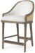 Palecek Furniture I/O OYSTER CHENILLE 4K / Motor Freight - Rate TBQ Palecek Clement 24" Counter Stool
