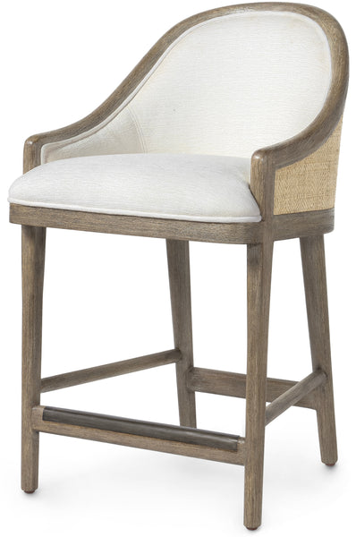 Palecek Furniture I/O OYSTER CHENILLE 4K / Motor Freight - Rate TBQ Palecek Clement 24" Counter Stool
