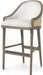 Palecek Furniture I/O OYSTER CHENILLE 4K / Motor Freight - Rate TBQ Palecek Clement 30" Barstool