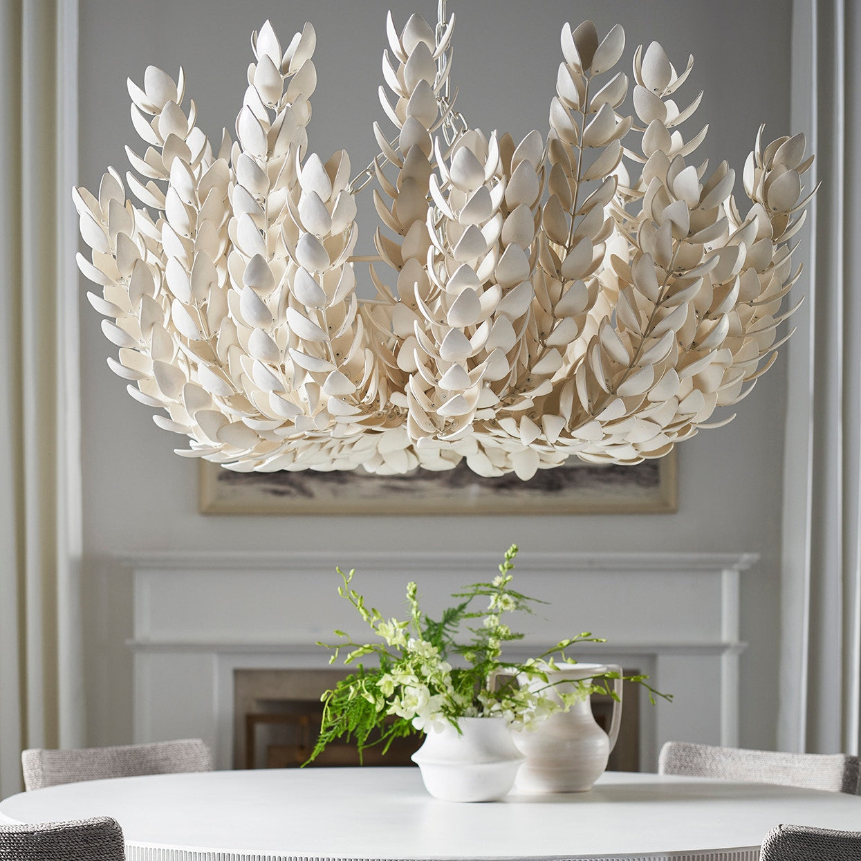 Palecek Lighting Default Title / Motor Freight - Rate TBQ Palecek Coco Magnolia Oversized Chandelier