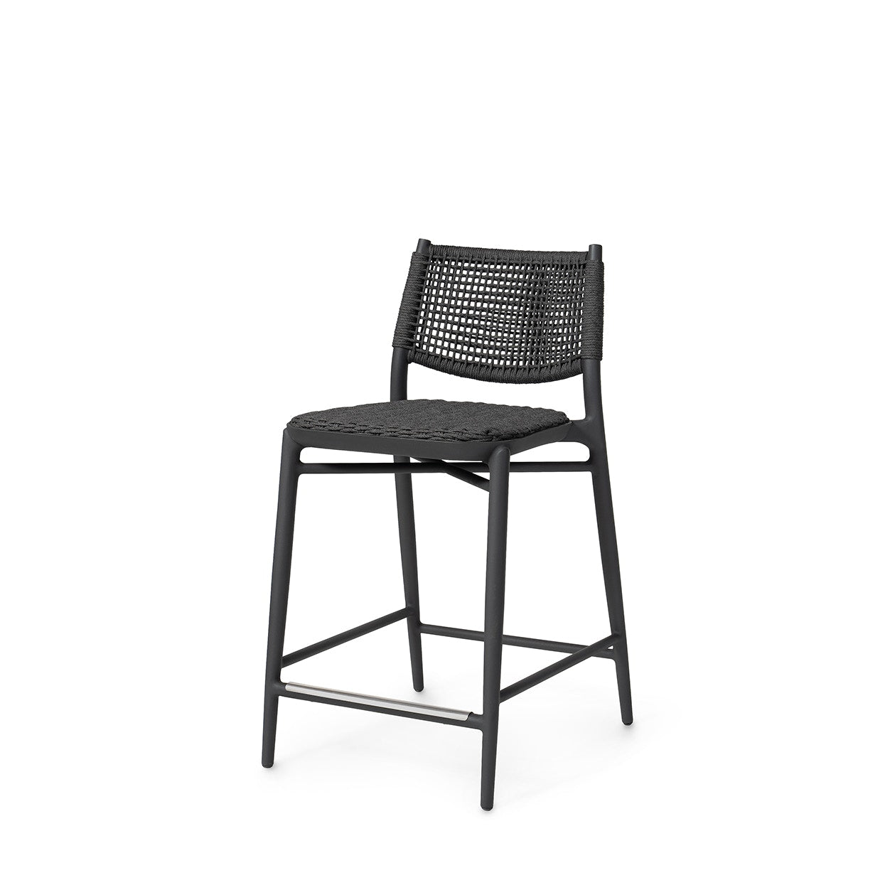 Palecek Furniture Default Title / Motor Freight - Rate TBQ Palecek Cody Outdoor 24" Counter Stool, Midnight