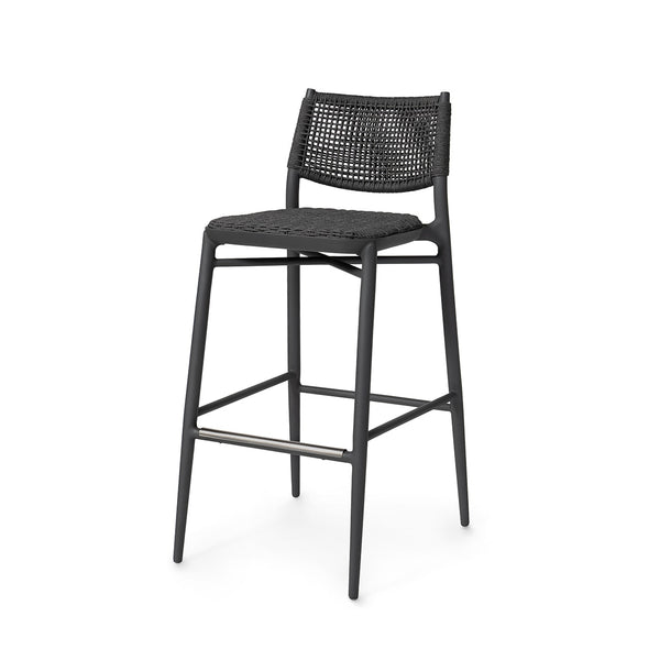Palecek Furniture Default Title / Motor Freight - Rate TBQ Palecek Cody Outdoor 30" Barstool, Midnight