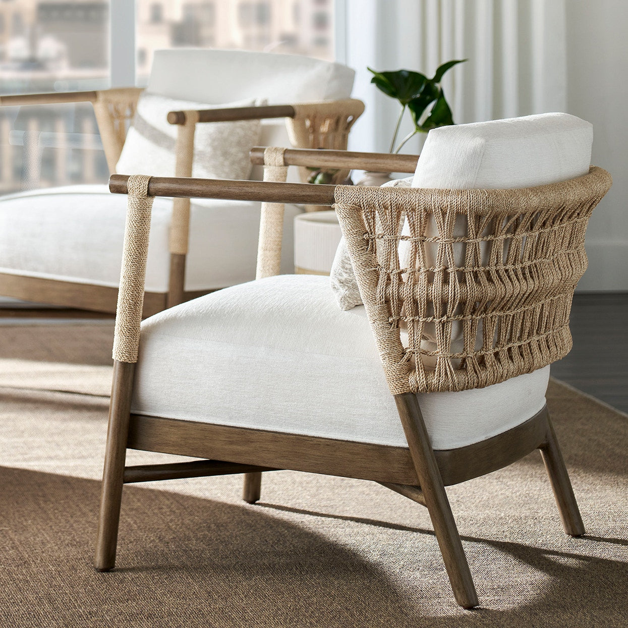 Palecek Furniture I/O OYSTER CHENILLE 4K / Motor Freight - Rate TBQ Palecek Colton Lounge Chair
