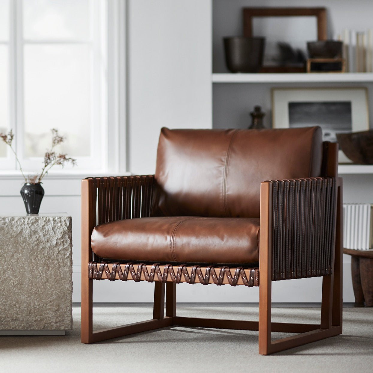 Palecek Furniture Default Title / Motor Freight - Rate TBQ Palecek Commodore Lounge Chair