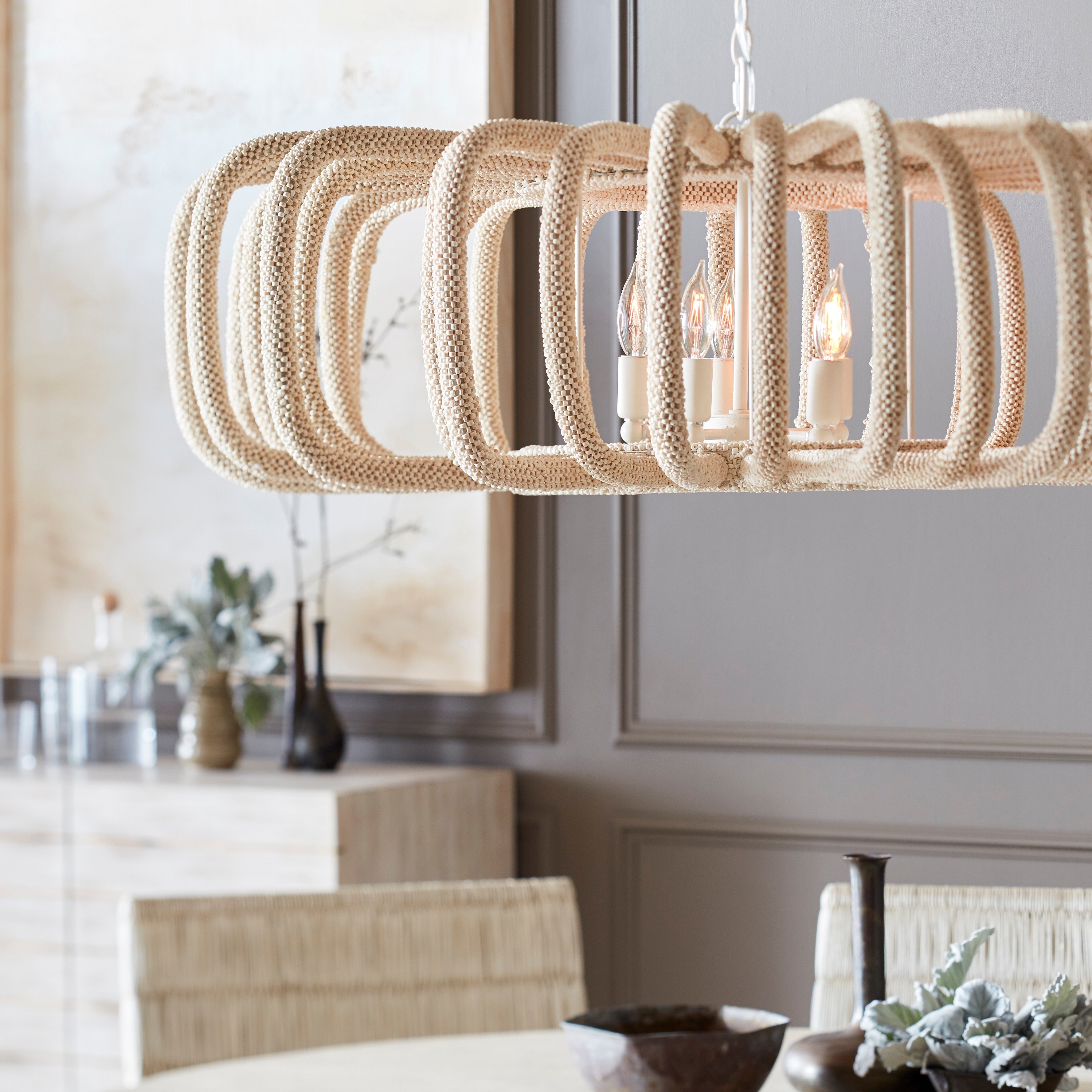 Palecek Lighting Default Title / Motor Freight - Rate TBQ Palecek Corey Chandelier