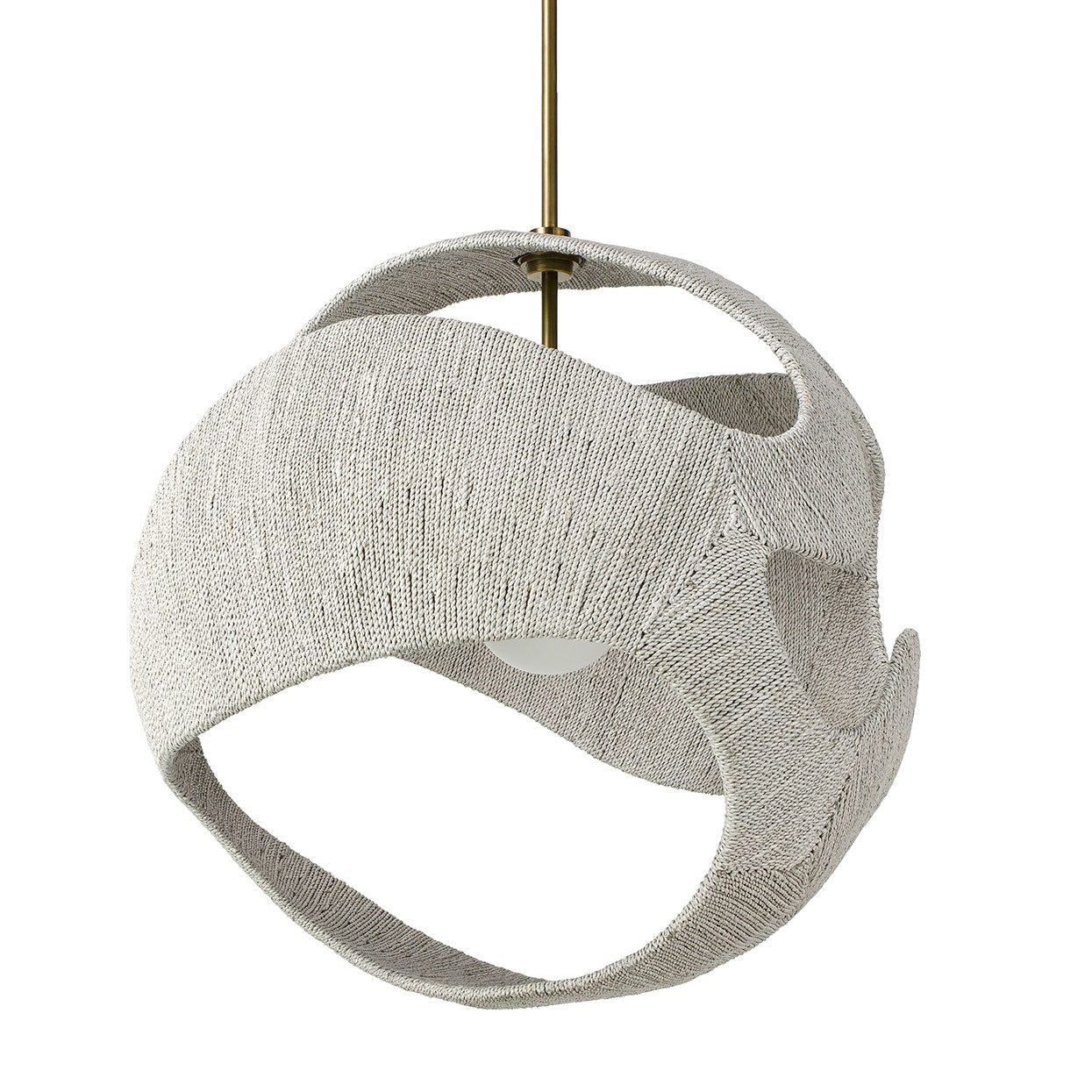 Palecek Lighting Default Title / Motor Freight - Rate TBQ Palecek Corsica Pendant Large, White