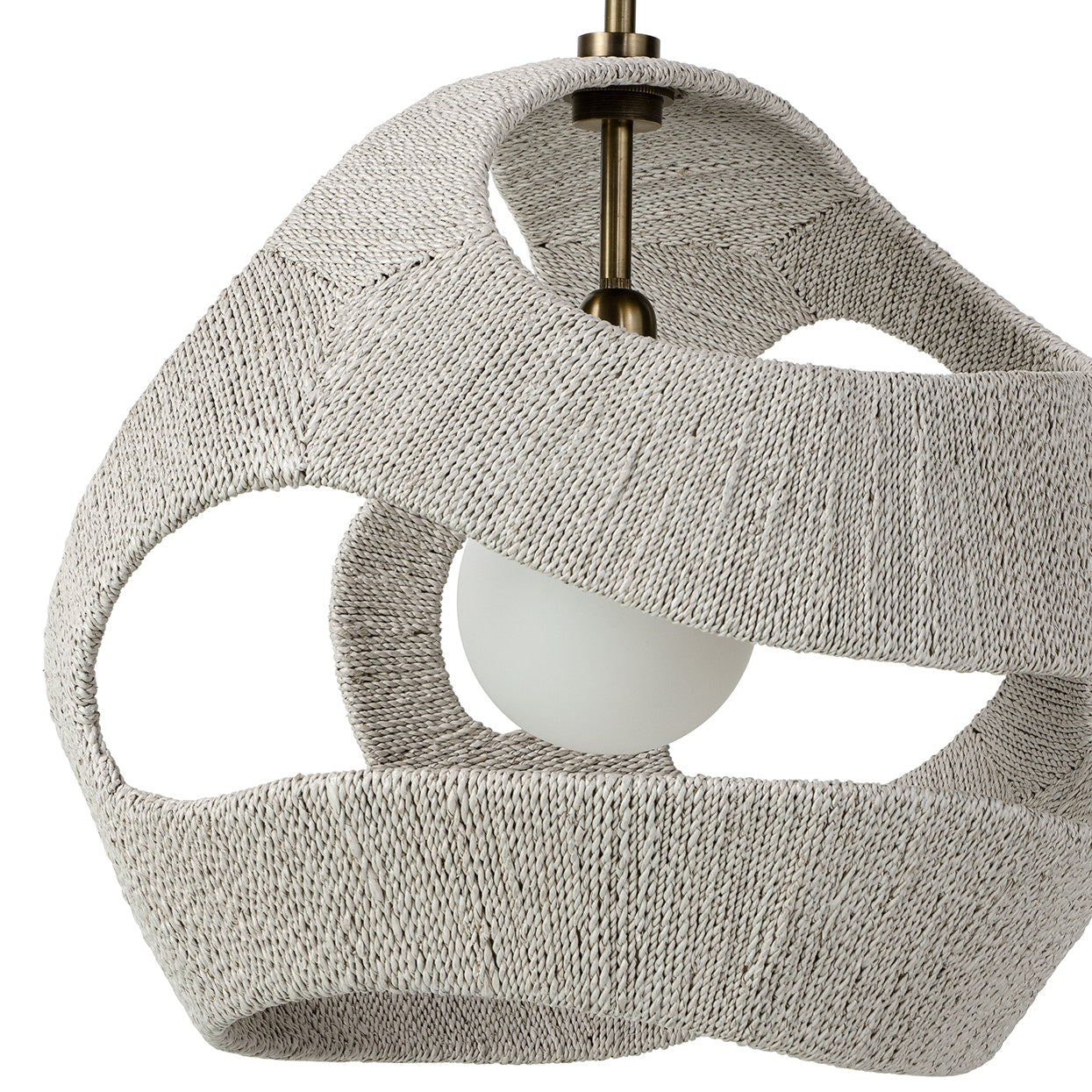 Palecek Lighting Default Title / Motor Freight - Rate TBQ Palecek Corsica Pendant Small, White