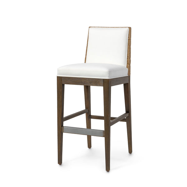 Palecek Furniture I/O OYSTER CHENILLE 4K / Motor Freight - Rate TBQ Palecek Culver 30" Barstool