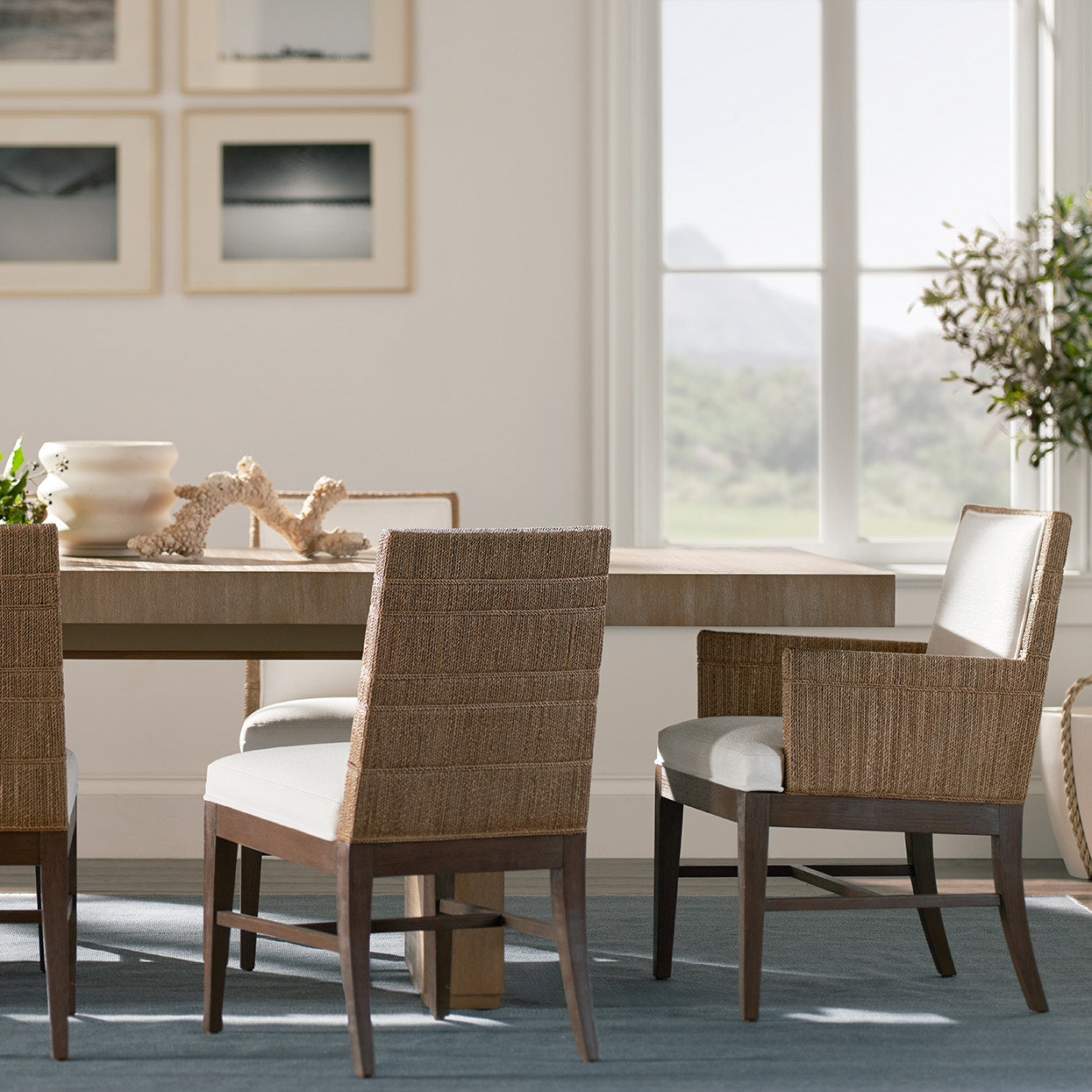 Palecek Furniture I/O OYSTER CHENILLE 4K / Motor Freight - Rate TBQ Palecek Culver Arm Chair