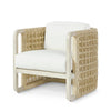Palecek Furniture I/O BASKET WEAVE 4J / Motor Freight - Rate TBQ Palecek Damien Lounge Chair Natural