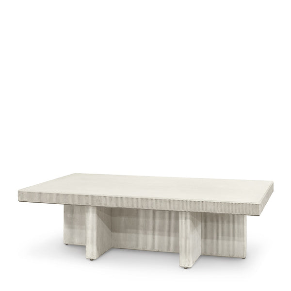 Palecek Furniture Default Title / Motor Freight - Rate TBQ Palecek Delano Outdoor Coffee Table, White