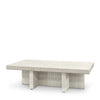 Palecek Furniture Default Title / Motor Freight - Rate TBQ Palecek Delano Outdoor Coffee Table, White